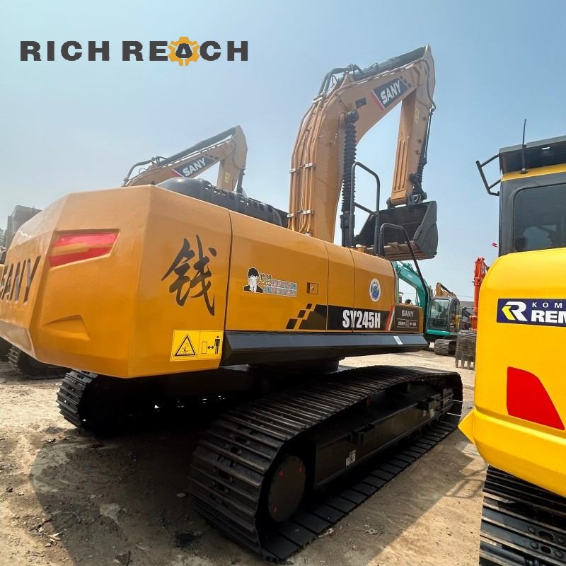 Reinforced boom and arm cylinders of a 2020 SANY 245H excavator, priced at $34,722